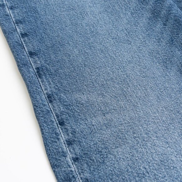 American Eagle Low Rise Baggy Straight Leg Jeans Medium Wash 26 W - Picture 15 of 16